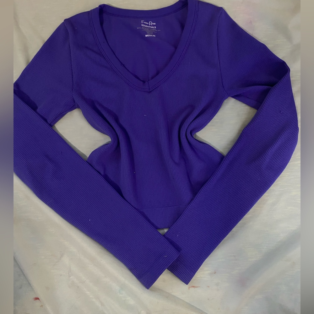 Purple long sleeve top for girls